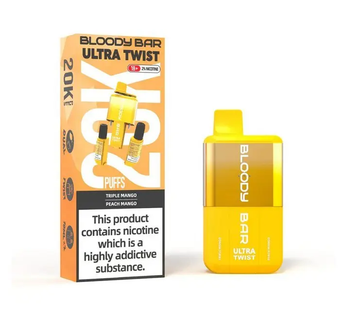 Triple Mango / Peach Mango | Bloody Bar Ultra Twist 20K Disposable Vape